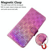 For Asus Zenfone 9 Colorful Magnetic Buckle Leather Phone Case(Pink)