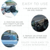 600D Oxford Cloth Car Snow Block Waterproof Windshield Coverings With Magnetic S