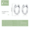 Simple Earrings Sterling Silver S925 Earrings Ear Buckles, Color:Rose Gold