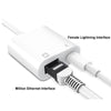 ENKAY Hat-Prince 2 in 1 8 Pin Male to Female 8 Pin + RJ45 Ethernet LAN Network Adapter