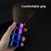 Electroplating Broken Hair Brush Haircut Neck Cleaning Brush( Round Handle Gold)