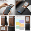 For Samsung Galaxy S25 5G Suteni H19 Oil Wax 2-in-1 MagSafe Removable Card Box Back Phone Case(Brown)