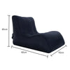 BB1803 Foldable Portable Inflatable Sofa Single Outdoor Inflatable Seat, Size: 90 x 70 x 65cm(Black)