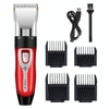 Quiet Pet Shaver Clipper Kit - Red - Cordless Rechargeable