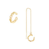 E2105-11 AB Model Long Ear Wire Women Simple Earrings