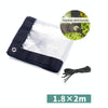 Balcony Windows Transparent Rainproof Cloth Plants Insulation Anti-Bird Thick Windshield, Specification: 2x1.8m Soft Glass