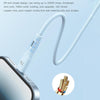 TOTU BPD-013 Skin Sense Series Type-C to 8 Pin Silicone Fast Charging Data Cable, Length:1m(White)