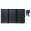 HAWEEL 21W Ultrathin 3-Fold Foldable 5V / 3A Solar Panel Charger with Dual USB Ports, Support QC3.0 and AFC(Black)