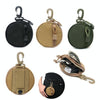 Pocket Portable Mini Coin Bag Key Ring Waist Bag(Black)