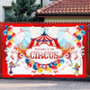 Animal Amusement Park Carnival Theme Background Banner Pull Flag Circus Background Decorative Cloth(W23020202)
