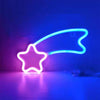 Neon LED Modeling Lamp Decoration Night Light, Style: Pink Blue Meteor