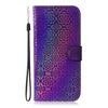 For Asus Zenfone 9 Colorful Magnetic Buckle Leather Phone Case(Purple)