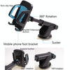 Car Phone Holder Car Air Outlet Mobile Phone Holder Suction Cup Navigation Instrument Panel General, Style:3 in 1(Blue)