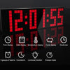 Digital Electronic Alarm Clock Creative LED Desk Clock US Plug, Style:4 Digits 7 Segments(Blue Light)