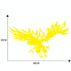 D-733 Eagle Pattern Car Modified Hood Decorative Sticker(Yellow)