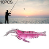 10 PCS 4cm Fishing Soft Bait Lures Popper Poper Baits (Pink)