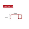 Car Carbon Fiber Navigation Frame Decorative Sticker for Volvo V60 2010-2017, Left Drive(Red)