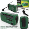 DE13 Hand-Cranked Power Full Band Solar Charging Emergency Outdoor Radio(Green)