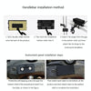 Compact LED Digital Display Time Voltmeter, Specification: 2 in 1 Temperature White