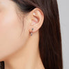 S925 Sterling Silver Rainbow Story Women Earrings