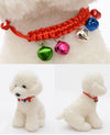 10x Cat Kitten Bells Adjustable Pet Collar Woven 18-32cm Random Colour