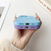 For iPhone 14 Pro Starry Sky TPU Shockproof MagSafe Phone Case(Purple)