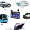 5-Position Switch Dual USB With Voltage Power Base Car Yacht RV Switch Panel Combination(Blue Light)
