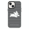For iPhone 14 Skin Feeling Jelly TPU Hybrid PC Phone Case(Running Puppy Black)