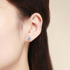 S925 Sterling Silver Stud Earrings Zircon Earrings