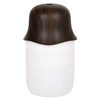Desktop USB Humidifier Wood Grain Air Aromatherapy Night Light(Dark Color)