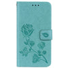 For Xiaomi  Redmi Note 5A Pro / Prime Roses Pressed Flowers Pattern Flip Leather Case with Holder & Card Slots & Wallet(Green)