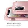 For iPhone 11 Pro Max PC+ Silicone Three-piece Anti-drop Mobile Phone Protective Back Cover(Rose gold)