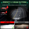 150W Four Copper Tube 24 LED Spotlight Car Headlight, Bulb: 9006