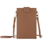 Litchi Texture Card Holder Mobile Phone Bag with Long Strap(Brown)