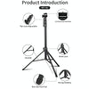 JMARY MT-36 4 Sections Adjustable Camera Stand Tripod 67-inch Live Streaming Phone Tripod