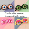 3 PCS Children Funny Glasses Toys Amusing Tricky Props(Pink)