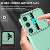 For Samsung Galaxy S25 5G Stereoscopic Holder Sliding Camshield Phone Case(Light Green)