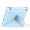 For iPad Pro 11 2022 / 2021 / 2020 Fixed Buckle Magnetic Deformation Leather Tablet Case(Ice Blue)
