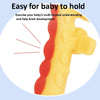 XUNYI Baby Giraffe Rattles Teether Kids Silicone Bite Toy, Spec: Rectangular Box Green