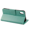 For iPhone XR Embossed Butterfly Pattern Horizontal Flip Leather Case with Card Slot & Holder & Wallet & Lanyard (Green)