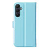 For Samsung Galaxy A26 5G Litchi Texture Horizontal Flip Leather Phone Case with Holder(Blue)