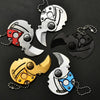 Mini Folding Pocket Knife Keychain Multitool Gold