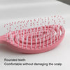 Fluffy High Skull Top Ribbed Hair Bouncing Comb Long Hair Styling Massage Comb, Color: Oval Pink