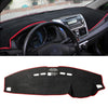 Dark Mat Car Dashboard Cover Car Light Pad Instrument Panel Sunscreen Car Mats for Land Rover Discovery 4 (Please note the model and year)(Red)