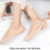 Thin Ice Silk Shallow Heels Invisible Socks Silicone Anti-Slip Palm Socks, Size: One Size(White)