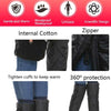 Electric Bike Winter Outdoor Riding Windproof Cold Protection Plus Velvet Warm Leg Guard Knee Pads, Style:70cm Red