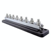 RV 600A High Current busbar 8-way Straight M10 Wiring Studs(Black)