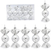 5PCS/Box Christmas Decoration Electroplating Candy Props Gift Box Props(Silver)