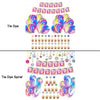 Tie Dye Themed Kindergarten Birthday Party Decoration Set