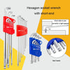 9pcs/set HSD HSS-9 Long Version Short-Side Ball-End Hexagon Wrench Set Tools
